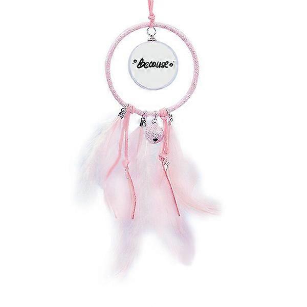 Because Funny Quote Handwrite Dream Catcher Small Bell Bedroom Decor