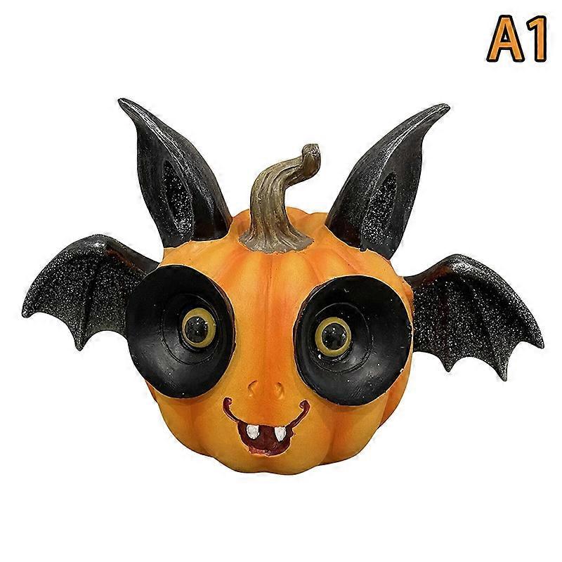 1PC Cute Pumpkin Bat Statue, Ghosts Small Scary Ghost Figurines, Halloween Home Decorations, Coffee Table Centerpieces Shelf