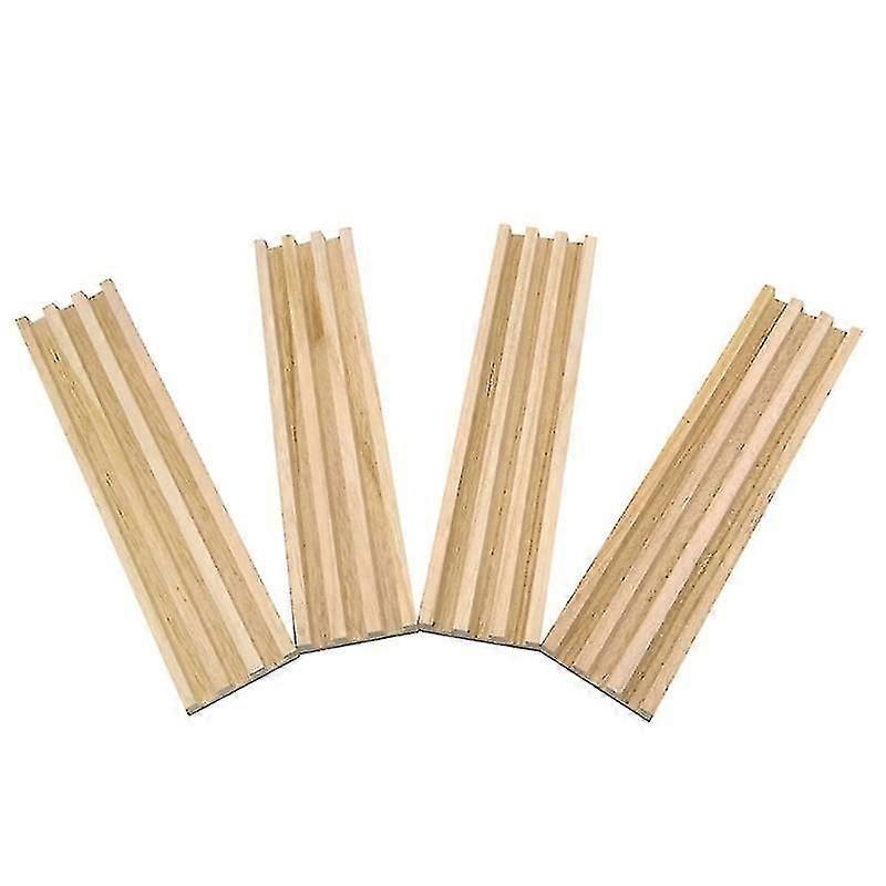 Wooden Domino Trays Set of 4,Wood Domino Racks, Domino Holders for Domino