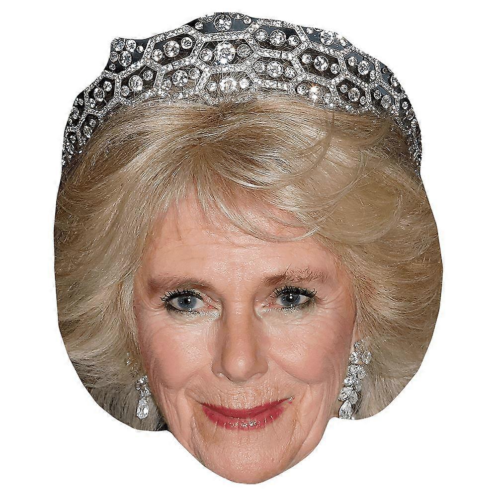 Camilla Queen Consort (Crown) Celebrity Mask, Flat Card Face