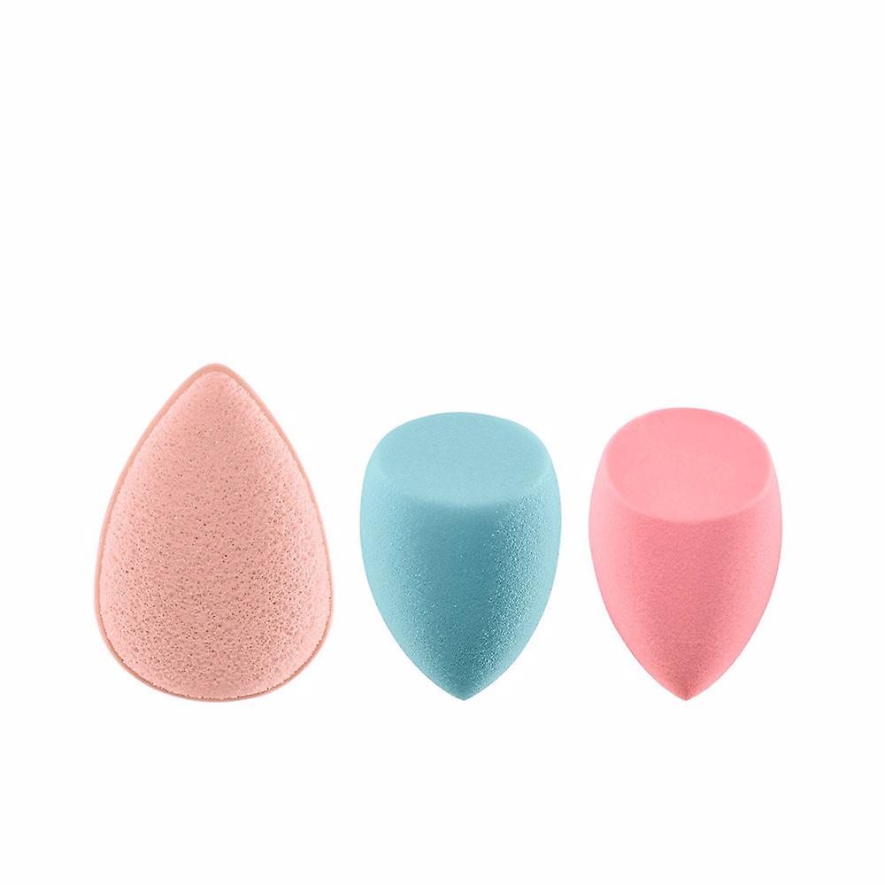 Real Techniques Sponge+ Pro-matte Poreless Perfection Set 3 Pz Pro ženy
