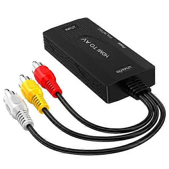 HDMI-compatible Video Audio Converter Adapter Anti-corrosion Universal Wide Compatibility AV to HDMI-compatible Adapter