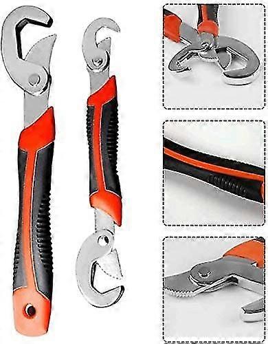 Adjustable Wrench 2 Pcs Adjustable Wrench Multifunctional Nut Clamp Universal Tool Wrench Kit Pipe Wrench Household Tools