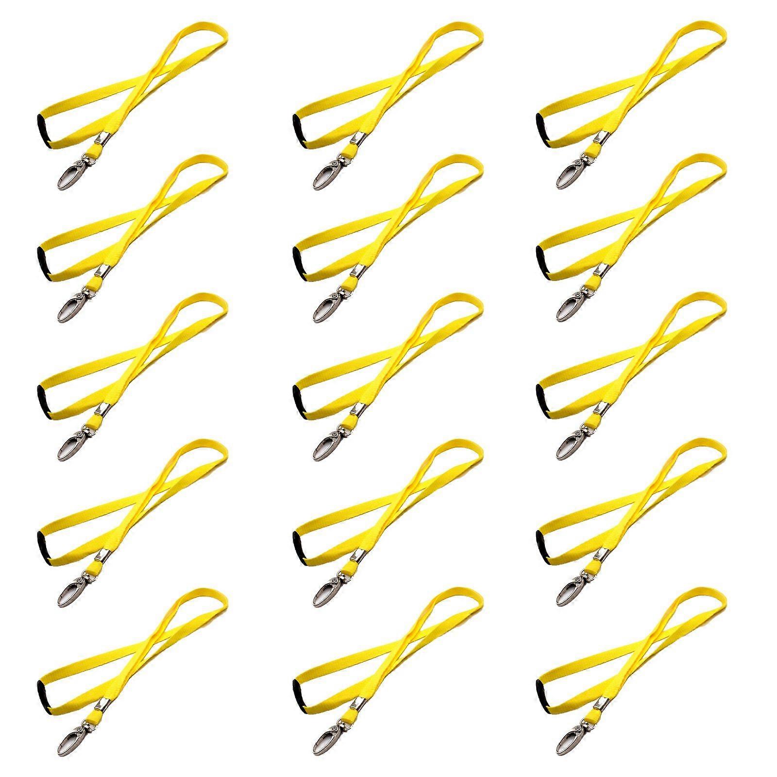 15pcs carte clip corde suspendue - jaune