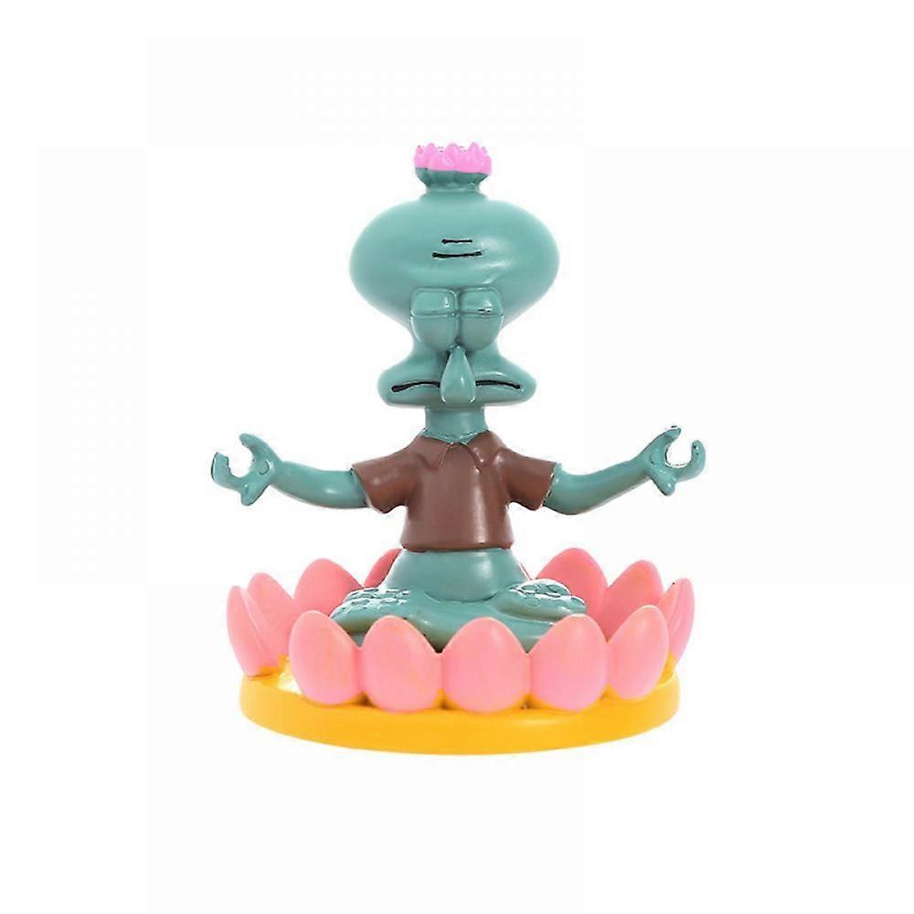 Cartoon Squidward Squidward Resin Crafts Home Mobile Phone Bracket Ornaments Lotus Throne Squidward Squidward