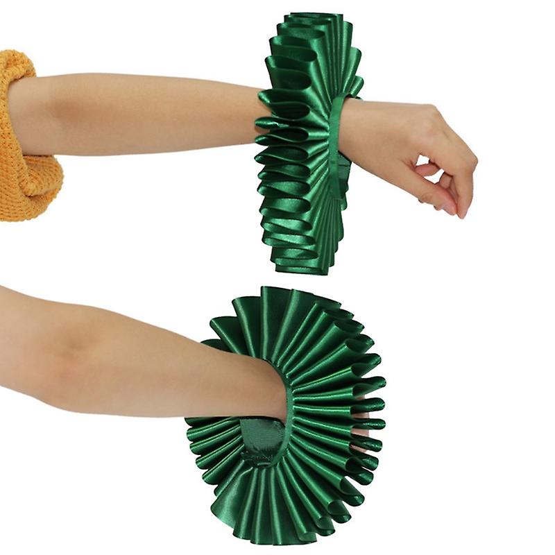 女性フリル装飾的な手首カフピエロルネッサンスビクトリア朝コスプレコスチュームアクセサリー