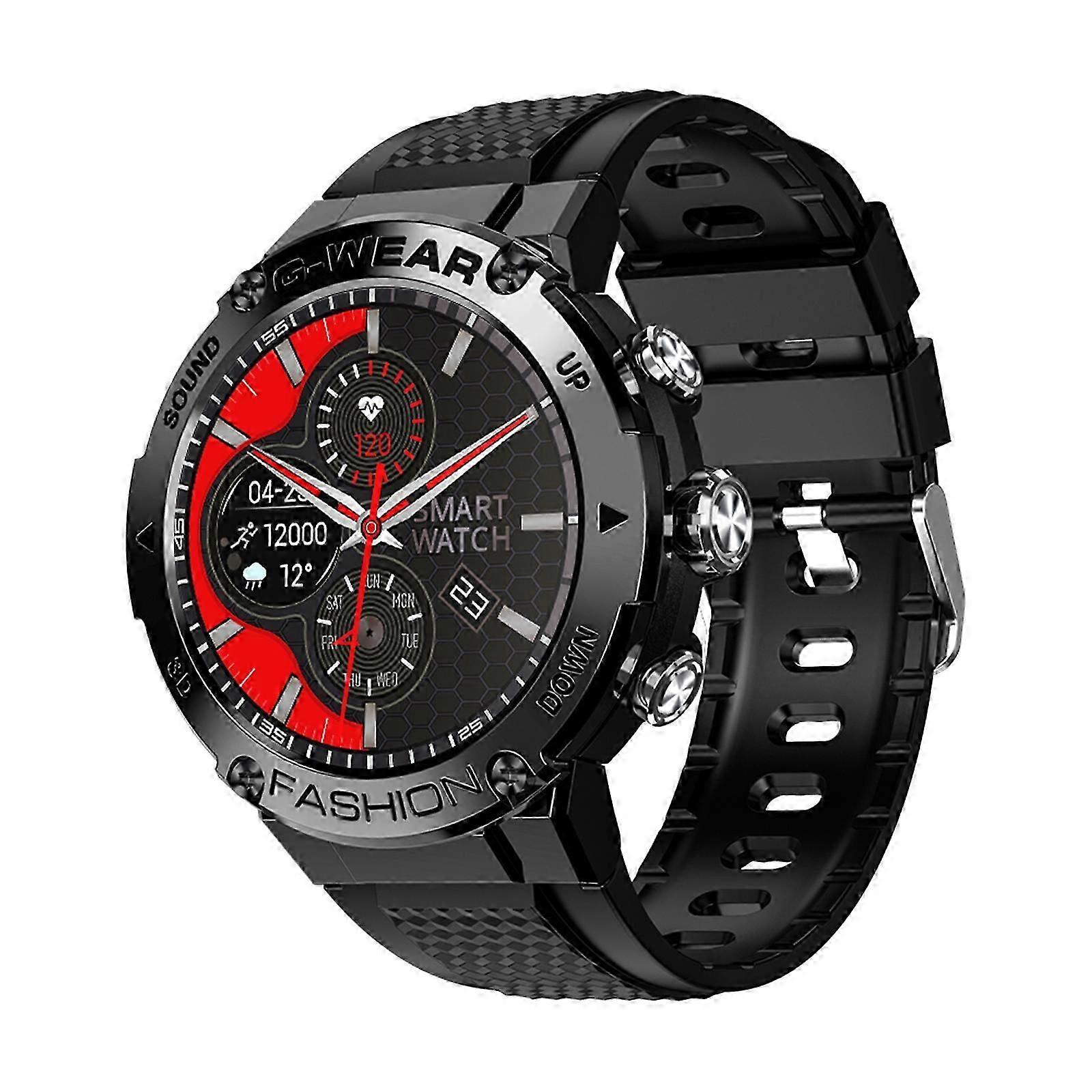 Smart Sports Watch 1.32'' Tft Full-touch Screen 360*360 High Resolution Bt Call Health Monitor 13 Sports Modes Ip67 Waterproof Bt Music Beyamis