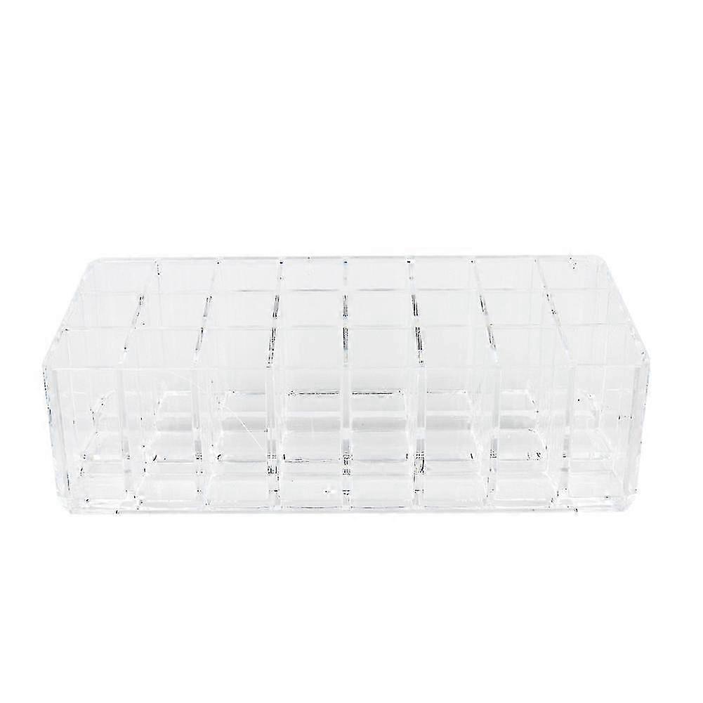 Transparent 24 Grids Deepened Thickened Lipstick Storage Case Lip Gloss Glaze Holder Organizer