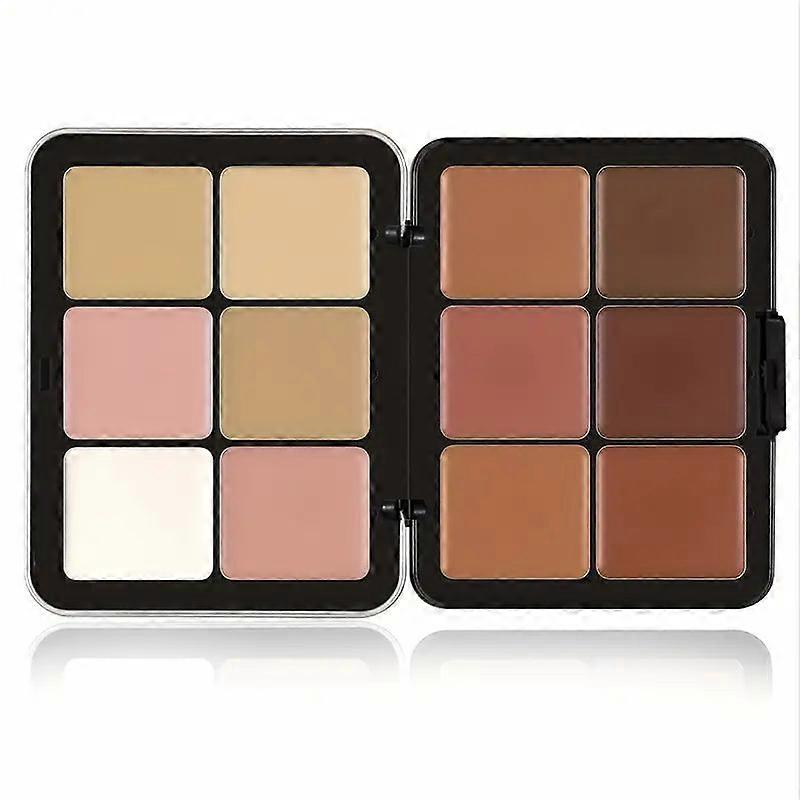 Nnetm 12 Color Correcting Concealer Long Lasting Full Coverage Cream Foundation Palette Awo83335
