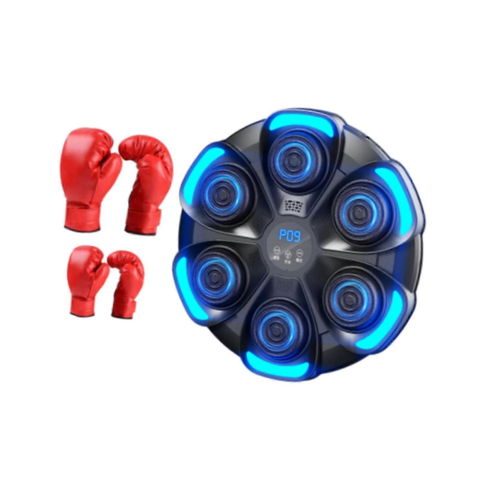 Eldiven ile Boks Makinesi Delme Pedi Ev Spor Salonu Uygulaması Taekwondo Siyah