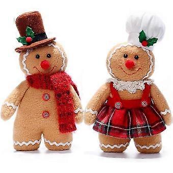Gingerbread Plush Stuffed Animals, Christmas Stuffed Animals Plush Gingerbread Boys and Girls, Gingerbread Man Plush Toys