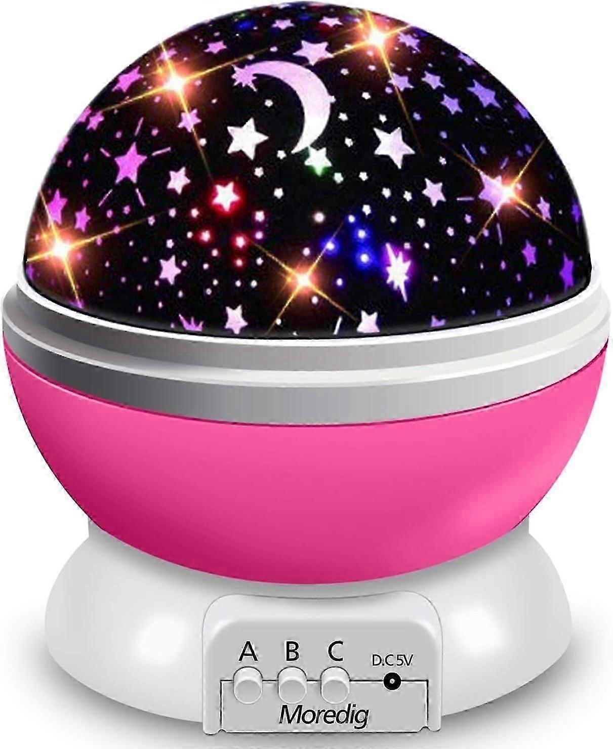 Children's Night Light Star Projection 360 Rotation Lamp Projector Light Ceiling, Led Baby Night Li