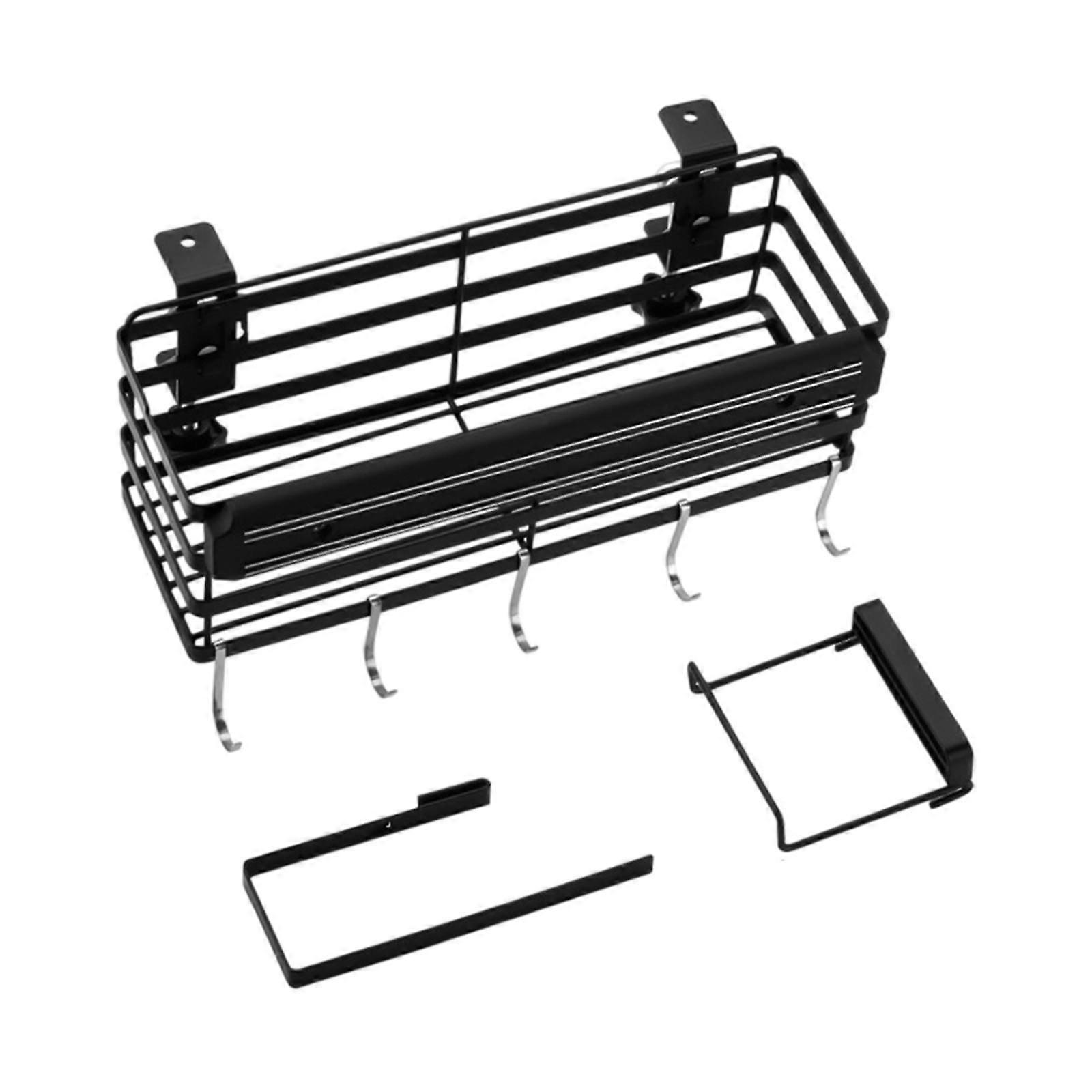 BBQ Side Hanging Rack for Grilling Easy Install Kitchen Spice Organizer Rack