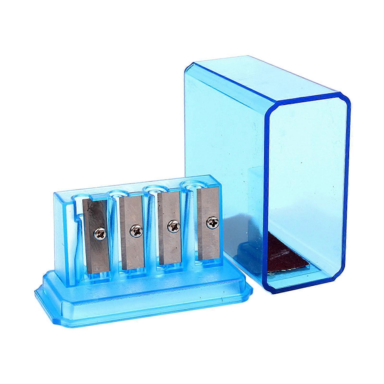 Manual Pencil Sharpener Lightweight Colored Pencil Sharpener Handheld with 4