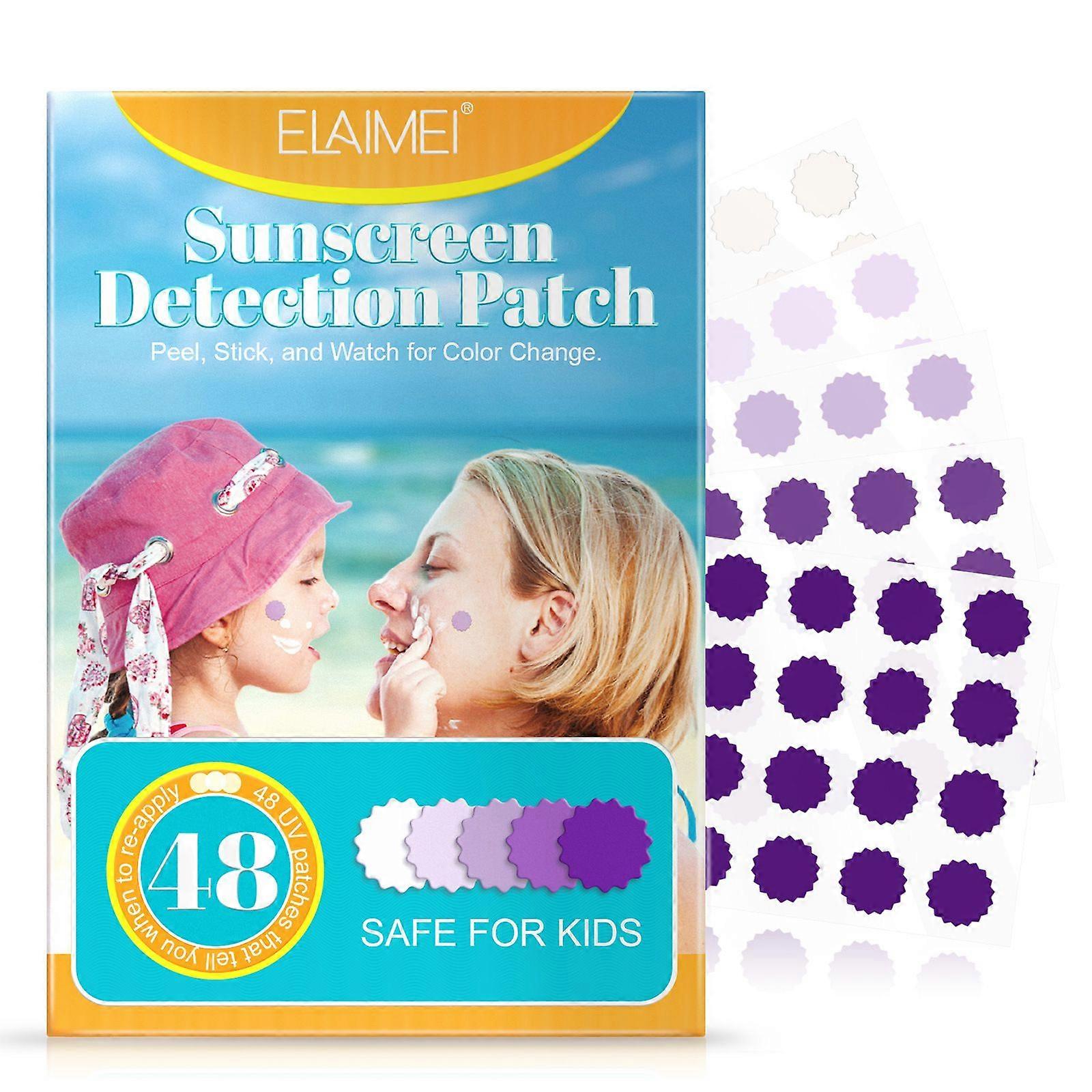 UV Detecting Patches for Kids and Adults, UV Detection Stickers - Natural Waterproof Sweatproof Patches, Know When to Reapply Your SunScreen