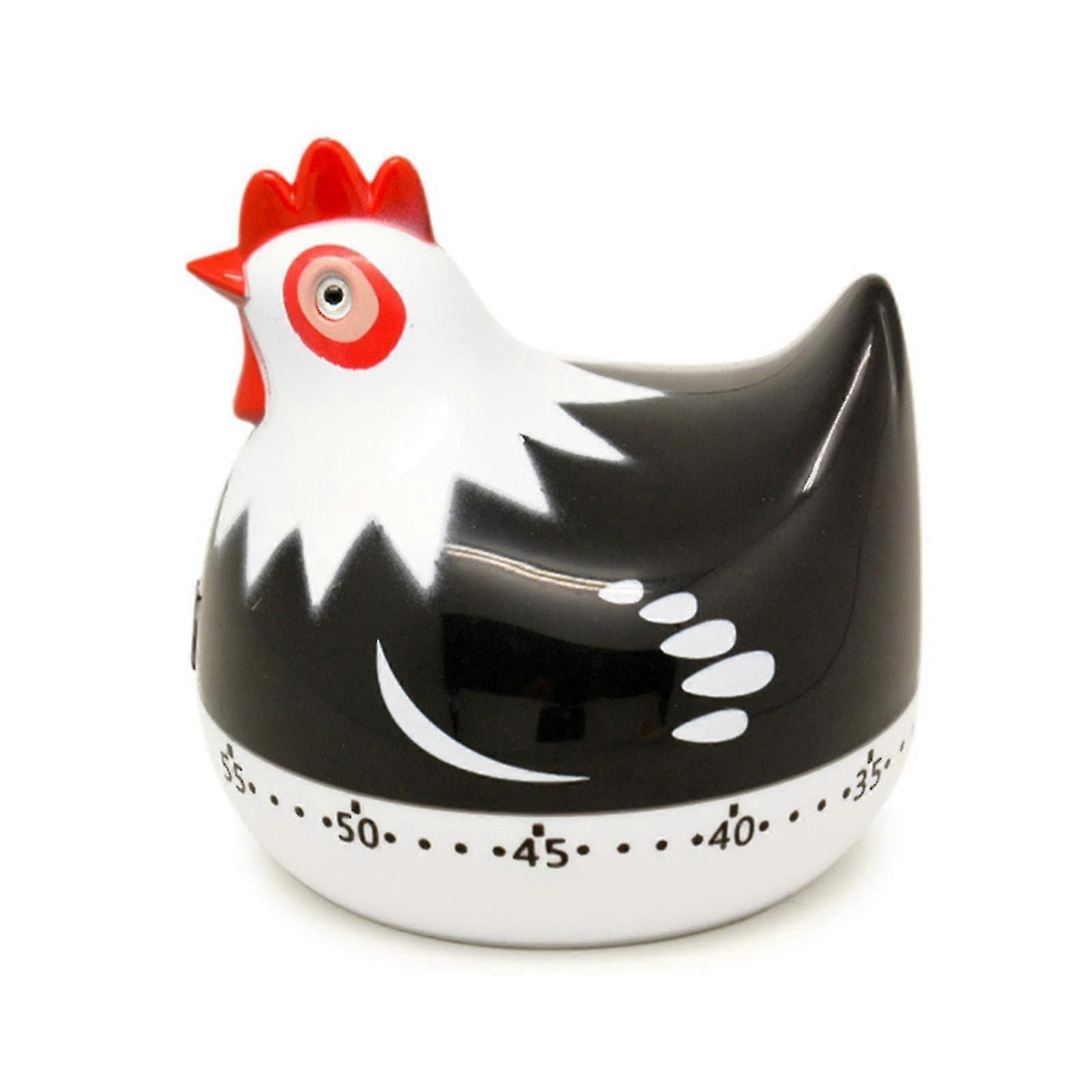 55 Minutes Novelty Chicken Kitchen Timer Mechanical Rotating Alarm For Cooking
