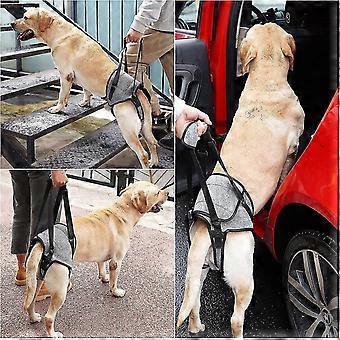 Arnês de Elevação para Cães, Arnês para Pernas Traseiras, Alça de Cão Macia para Cães Deficientes Feridos XL Cinza