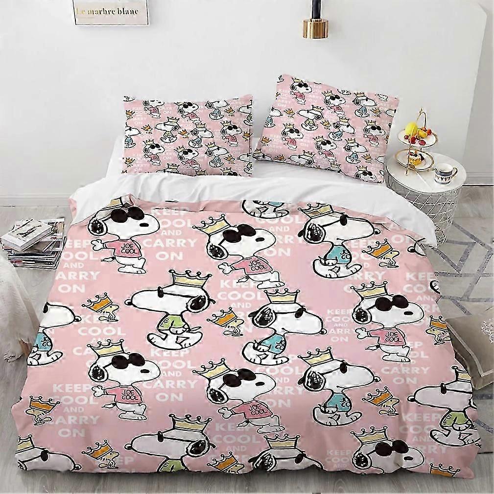 A210 ملاءات السرير لطيف Snoopy مجموعة الفراش ، غطاء لحاف Snoopy ، لحاف الجميل الذي يغطي حجم الفراش ملاءات سرير gif للأطفال iip210