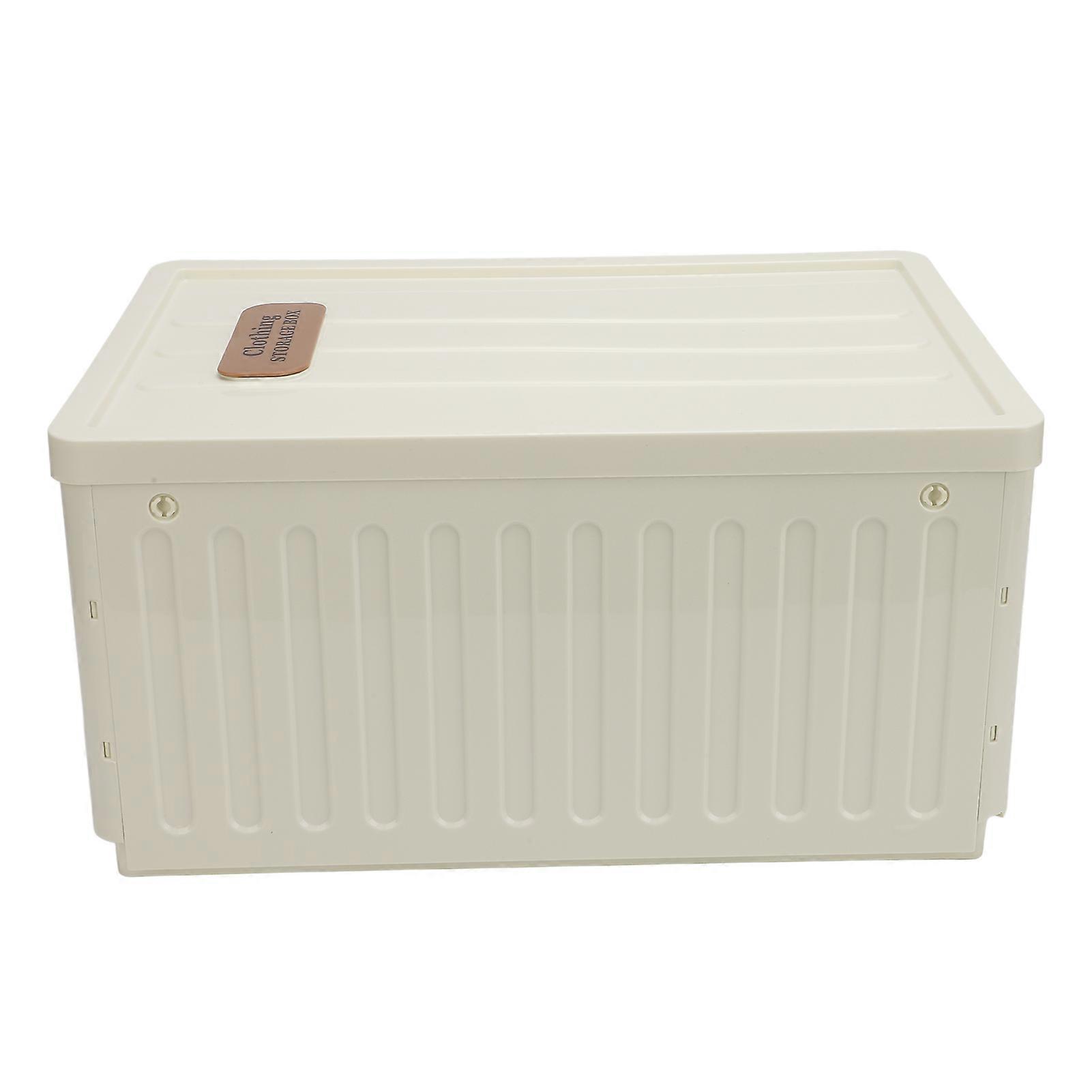 Foldable Closet Organizer 9 Grids Wardrobe Clothing Storage Bin with Lid Washable Stackable Folding Box for Pants Sweater Shirt Beige