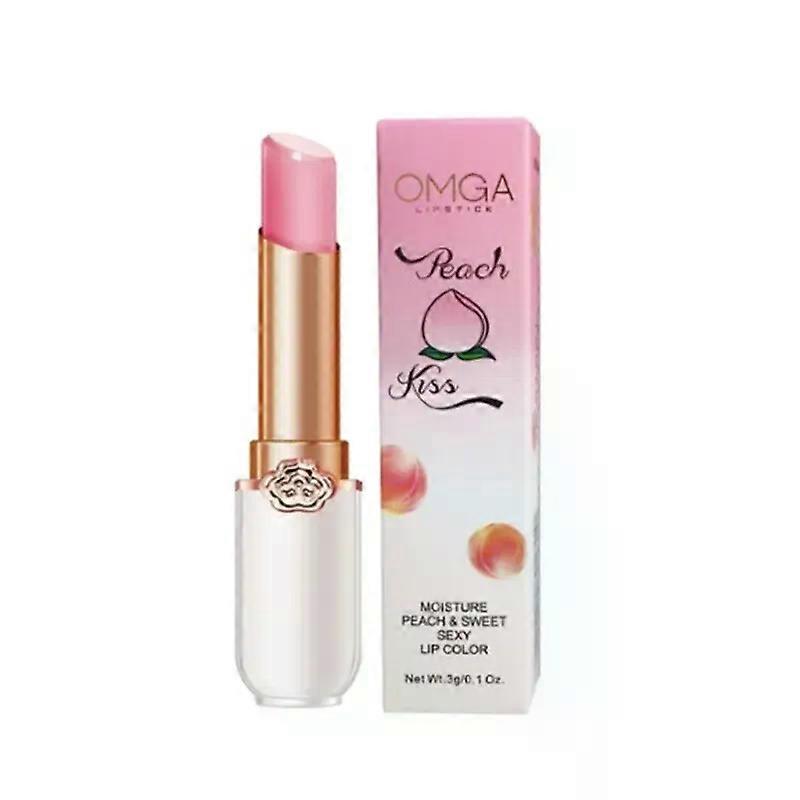 كريستال درجة الحرارة تغيير أحمر الشفاه طويل الأمد ترطيب الخوخ فتاة مرطب الشفاه لون تغيير أحمر الشفاه العناية بالشفاه الجمال مستحضرات التجميل