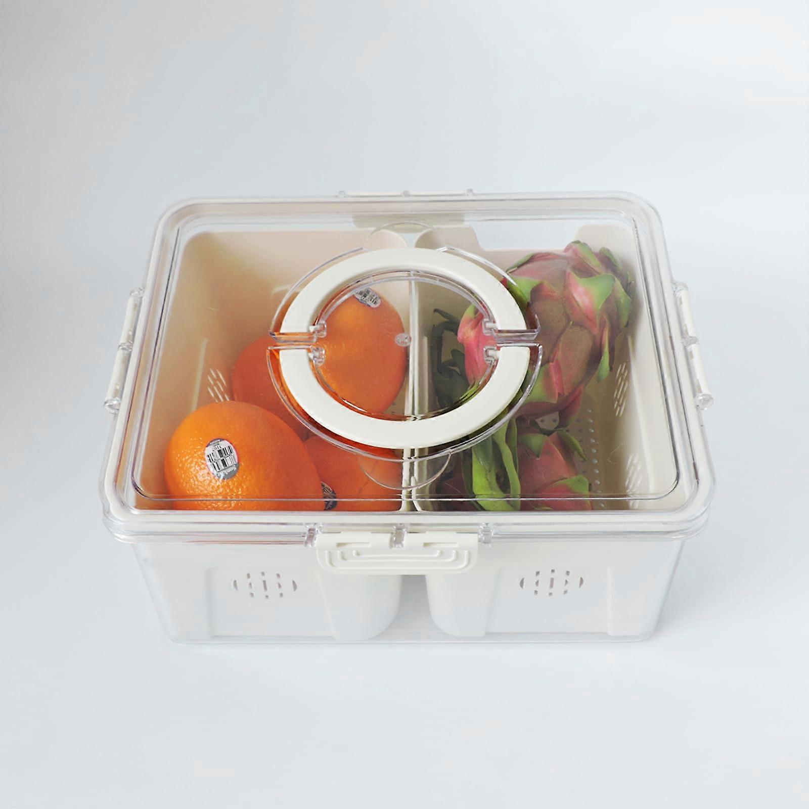White Plastic BPA- Food Storage for Container Fridge High Size