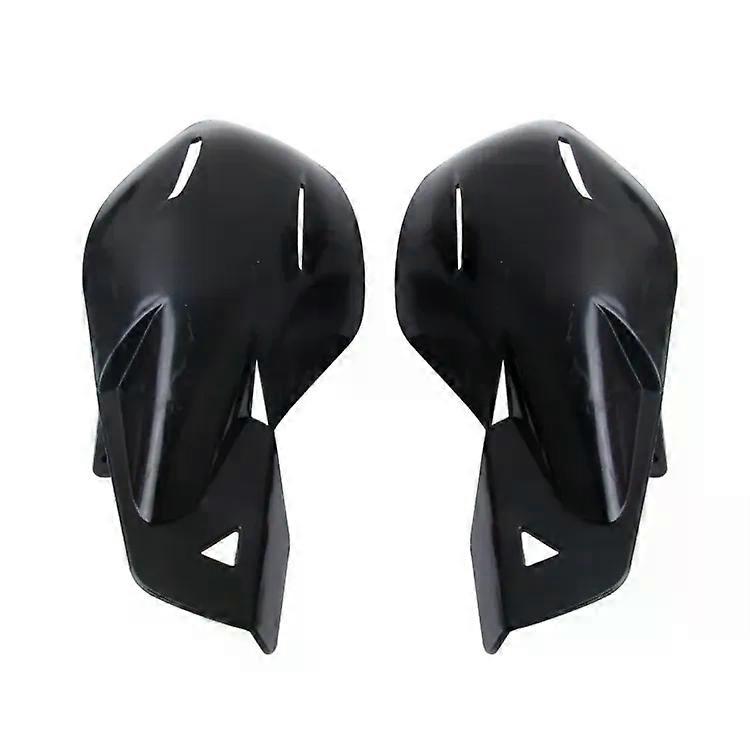 Motorcycle Handguards-Universal ABS Wind-block,2 PCS,Black-Black