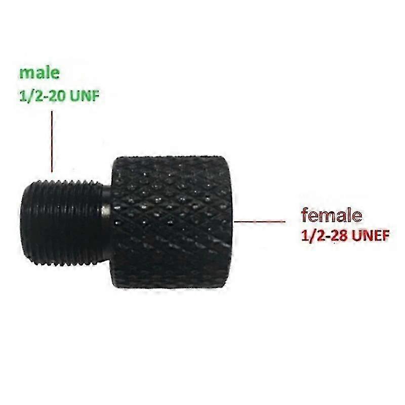 برميل نهاية محول الخيوط أنثى 1 / 2-20 UNF إلى ذكر 1 / 2-28 UNEF الصلب ~ 0224