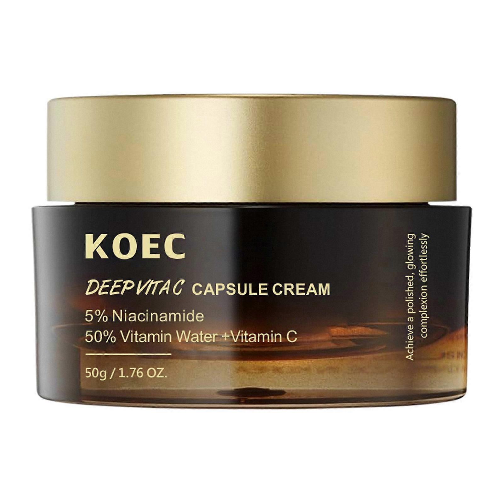 Deep Vitas C Capsule Cream Face Moisturizer Liposome Capsules For Wrinkles Anti Aging Skin Tightening Cream
