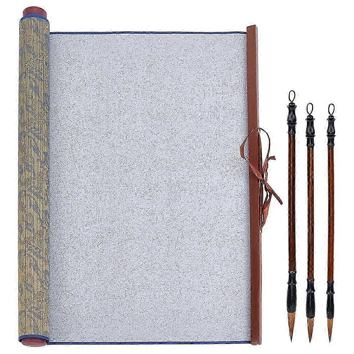 No Ink Chinese Calligraphy Practice Set Water Writing Cloth Scrolls Chinese Traditional for Beginners Practice Style 3