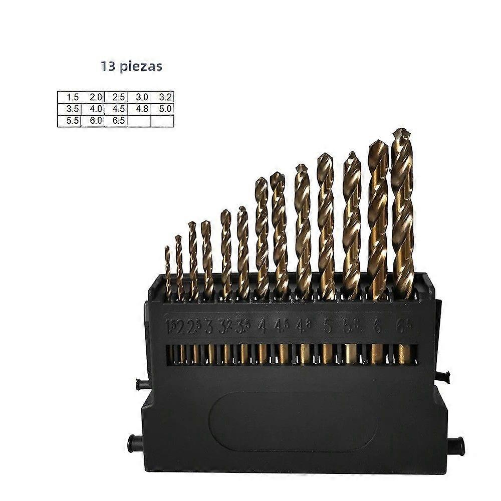 ALLSOME M42 HSS Turret Drill Bit Set with 3-Sided Head and High Cobalt for Stainless Steel, Wood and Metal