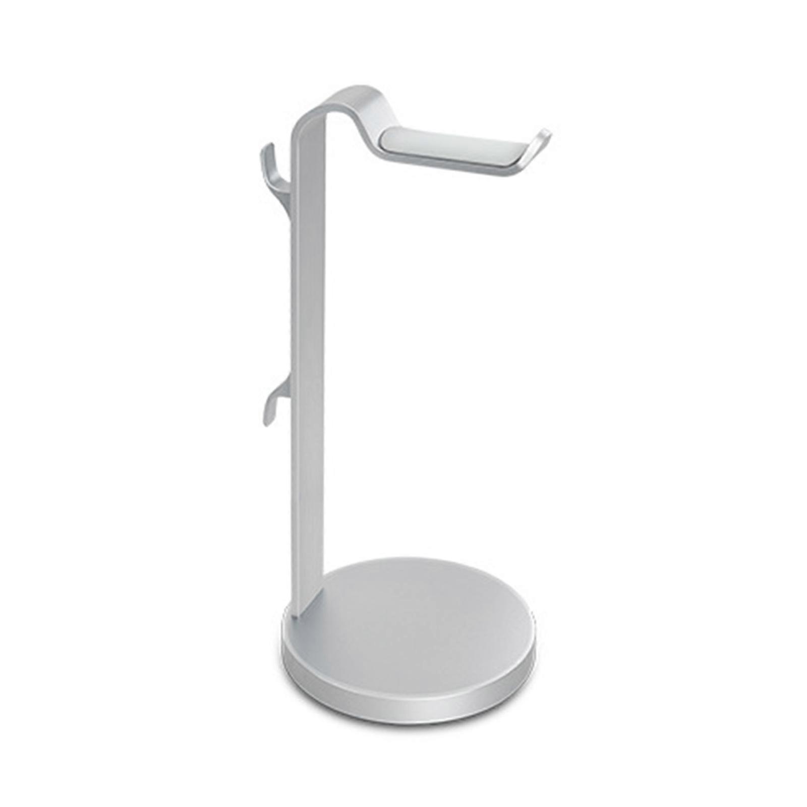 Supporto per cuffie in metallo Supporto per gancio per cuffie Gancio in alluminio Base solida per l'organizzazione e la visualizzazione delle cuffie Bianco