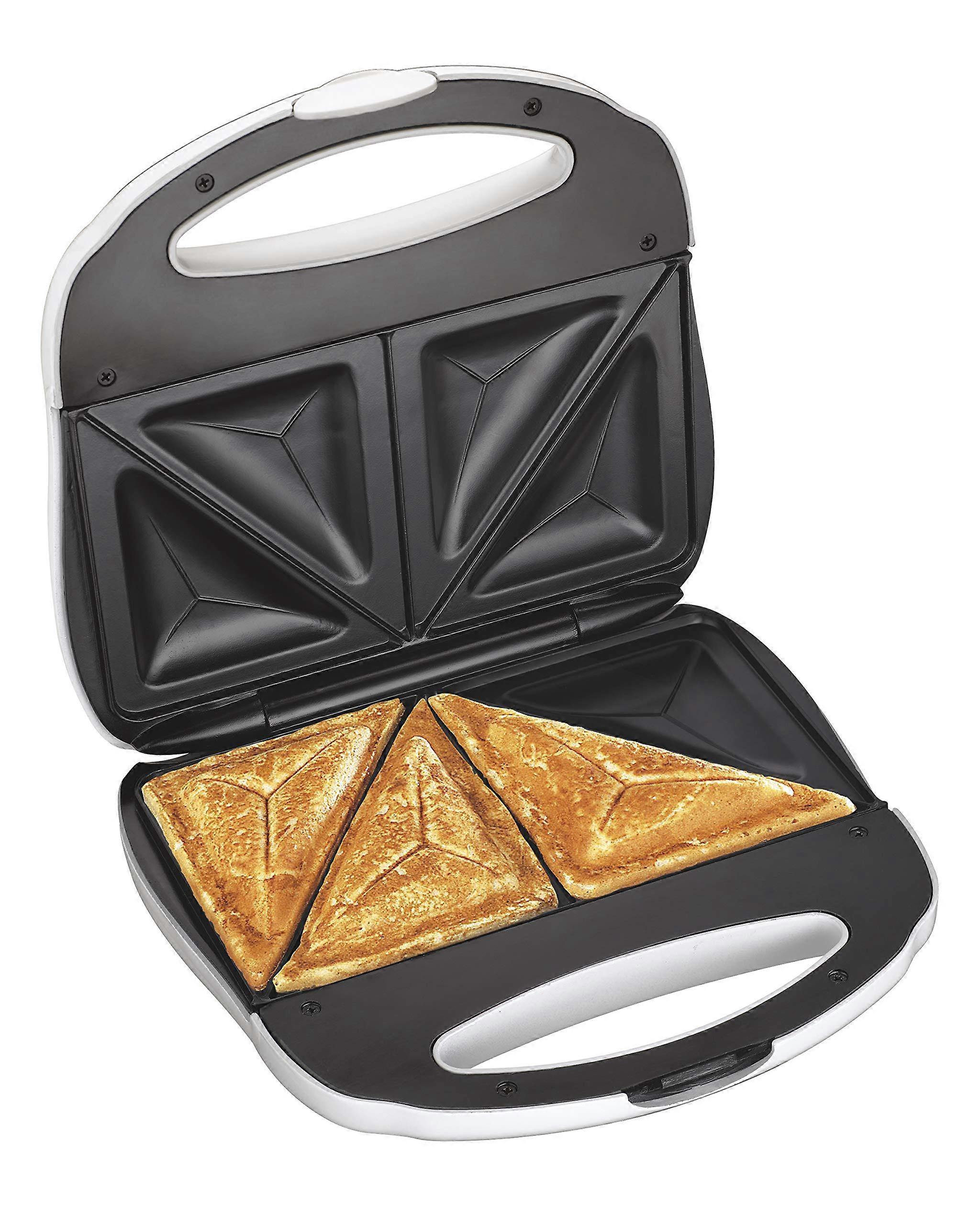 Sandwich Toaster, Omelet Maker and Panini Press, White, Compact Design, Model 25408y, Easy to Use