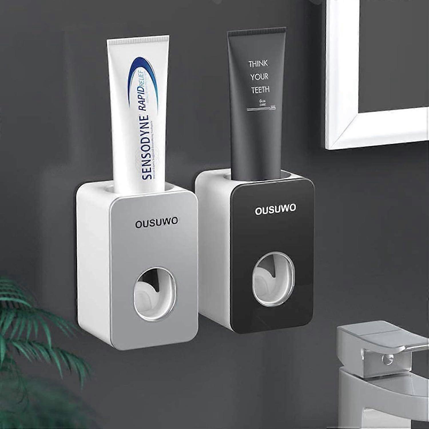Hands-Free Wall-Mounted Toothpaste Dispenser - Bathroom Convenience