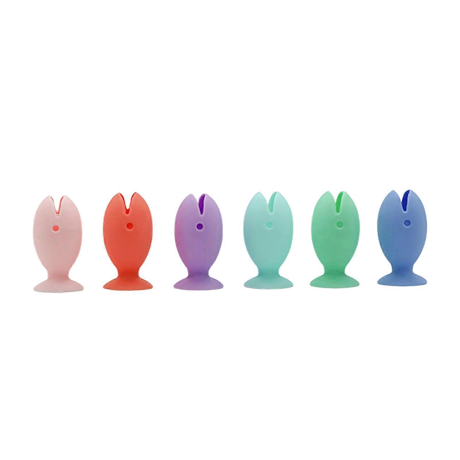 6PCS Standing Toothbrush Cover Cap Stand Lightweight and Durable to Use