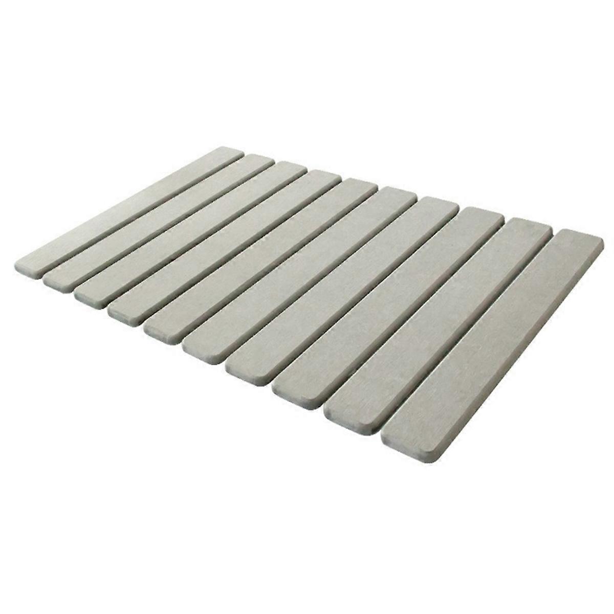 Diatom Mud Mat Folding Storage Bathroom Anti-Slip Foot Mat Light Gray