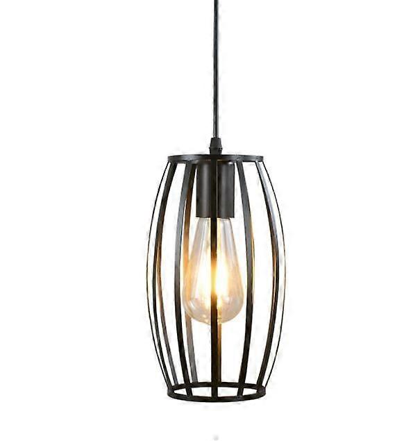Pendant light, chandelierModern minimalist creative industrial style retro chandelier (single cylindrical head without light source)