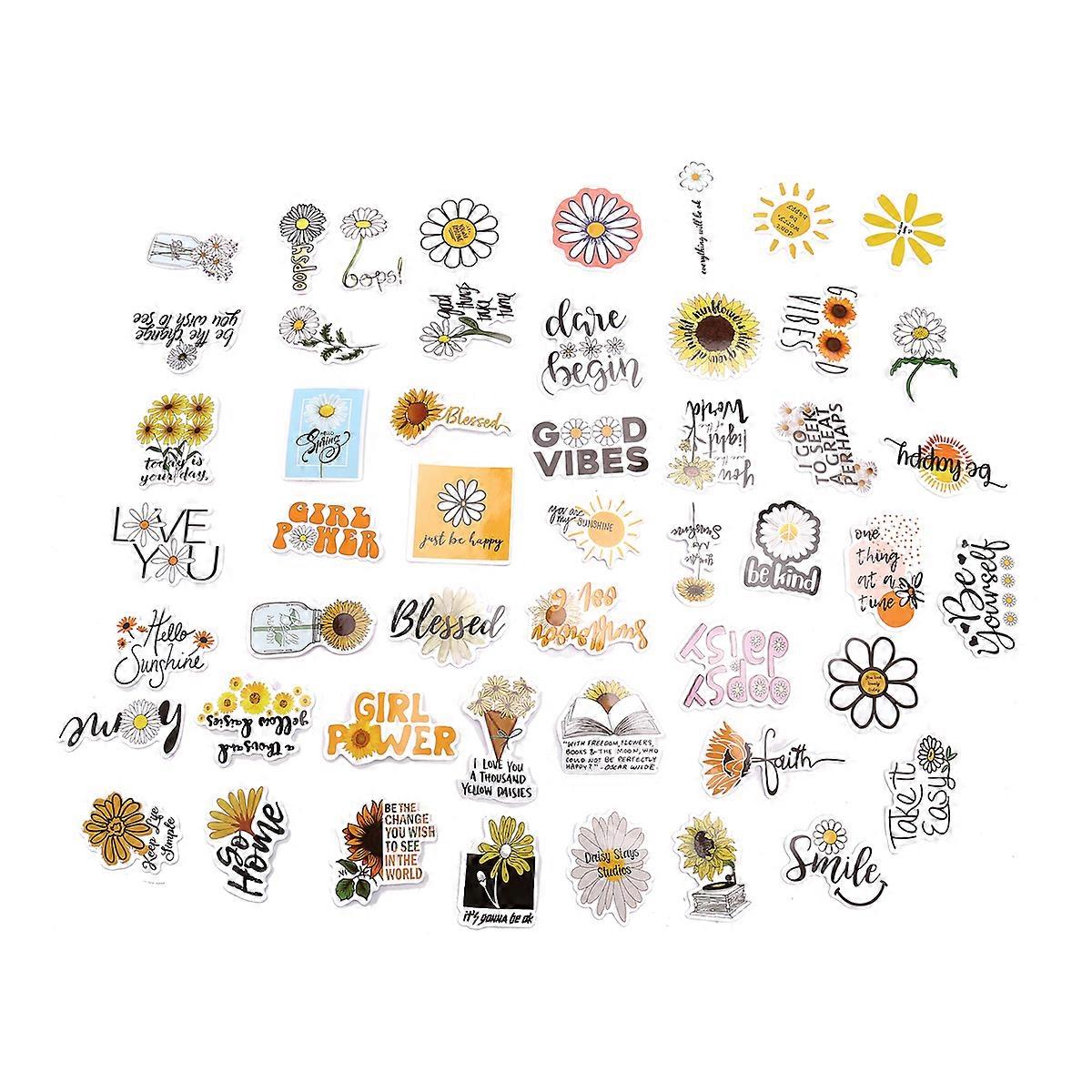 Inspirational Stickers for Hydro Flasks,50 PCS Motivational Stickers for Teens,.Waterproof PVC Stick