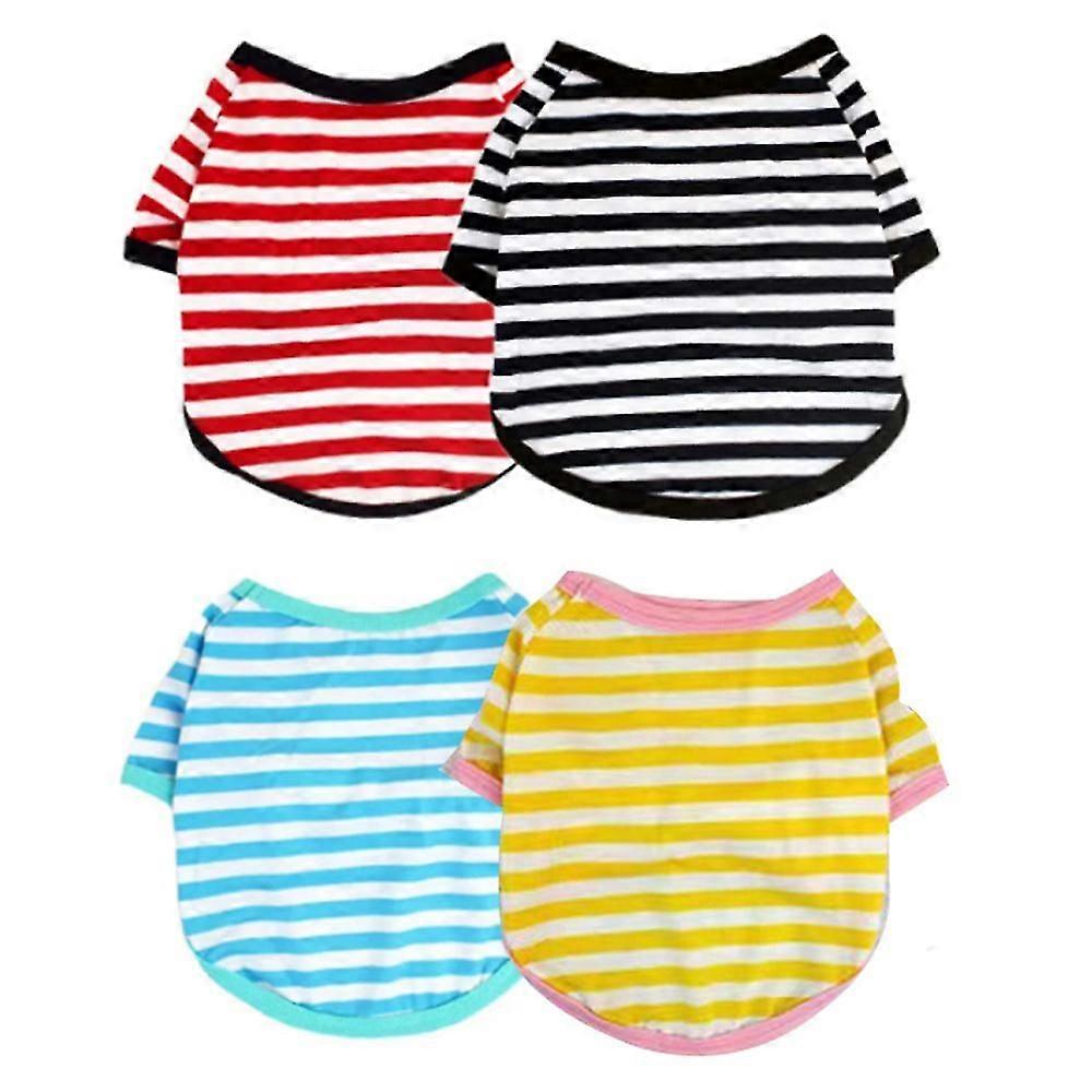 4 قطع الصيف الكلب الملابس الحيوانات الأليفة ملابس الكلب