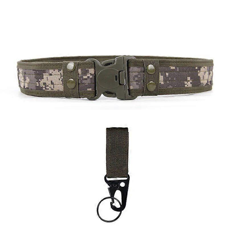 Army Style Combat Belt Set Quick Release Tactical Belts Fashion Men Military Canvas Waistband Outdoor Hunting Hiking Travel Tool