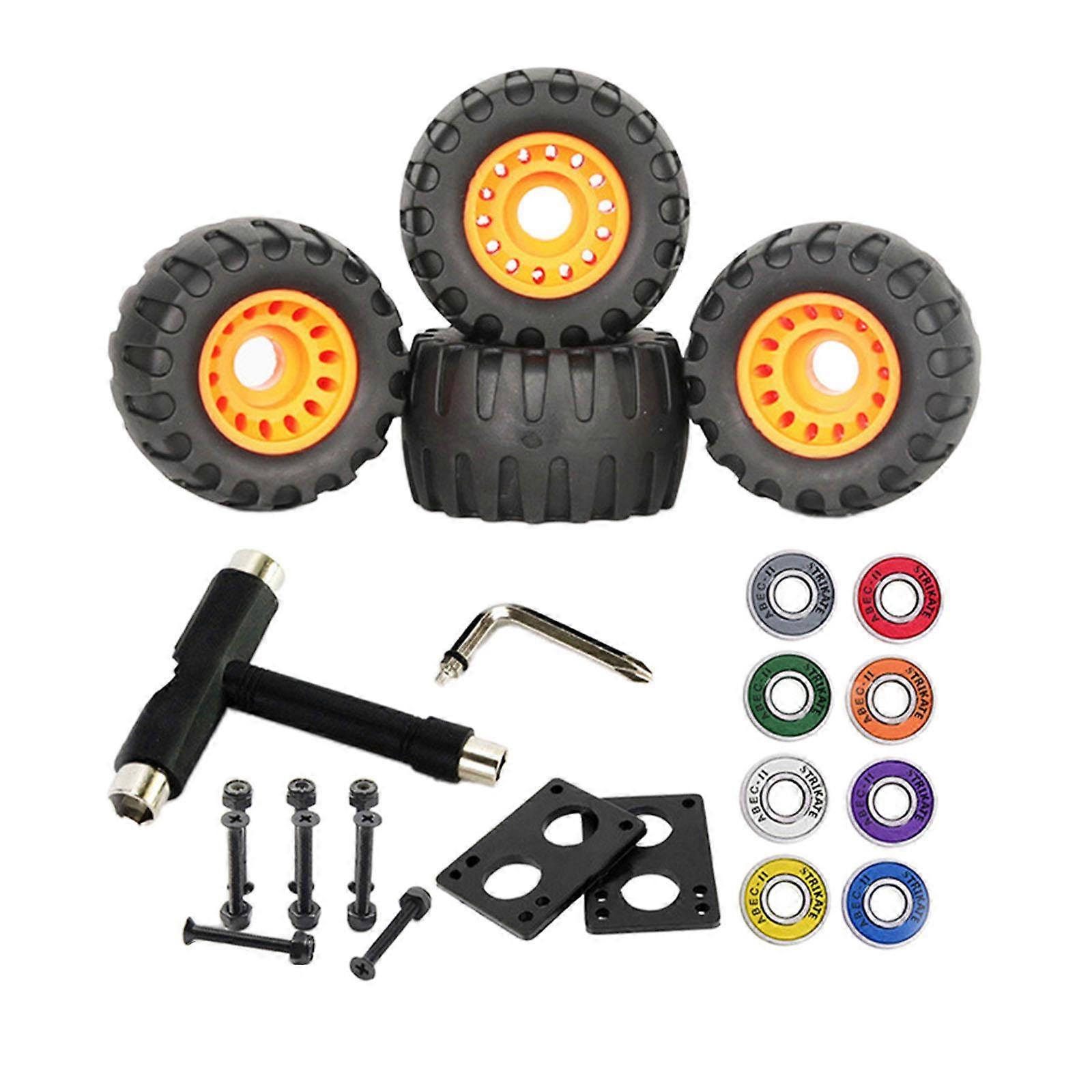 Professional 76mm Skateboard with Bearings Skateboard Hardware Set