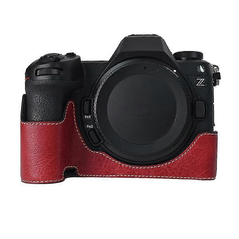 (New arrival) Litchi Texture PU Leather Camera Half Case Base For Nikon Z6III