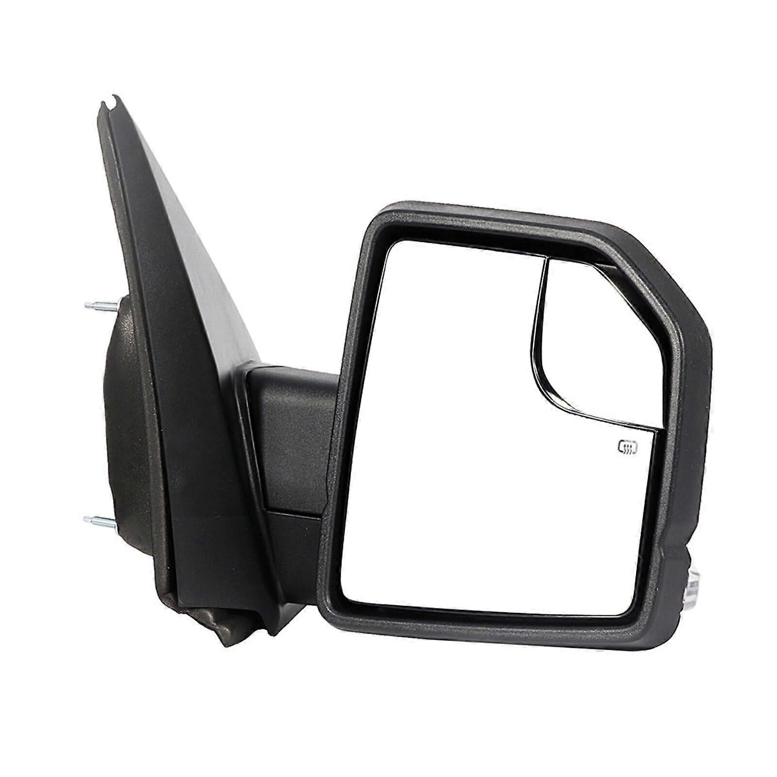 Towing Mirrors for 2015-2019 Ford F150 Right Side Power Control Heated Turn Signal Light Black Textured Single Piece
