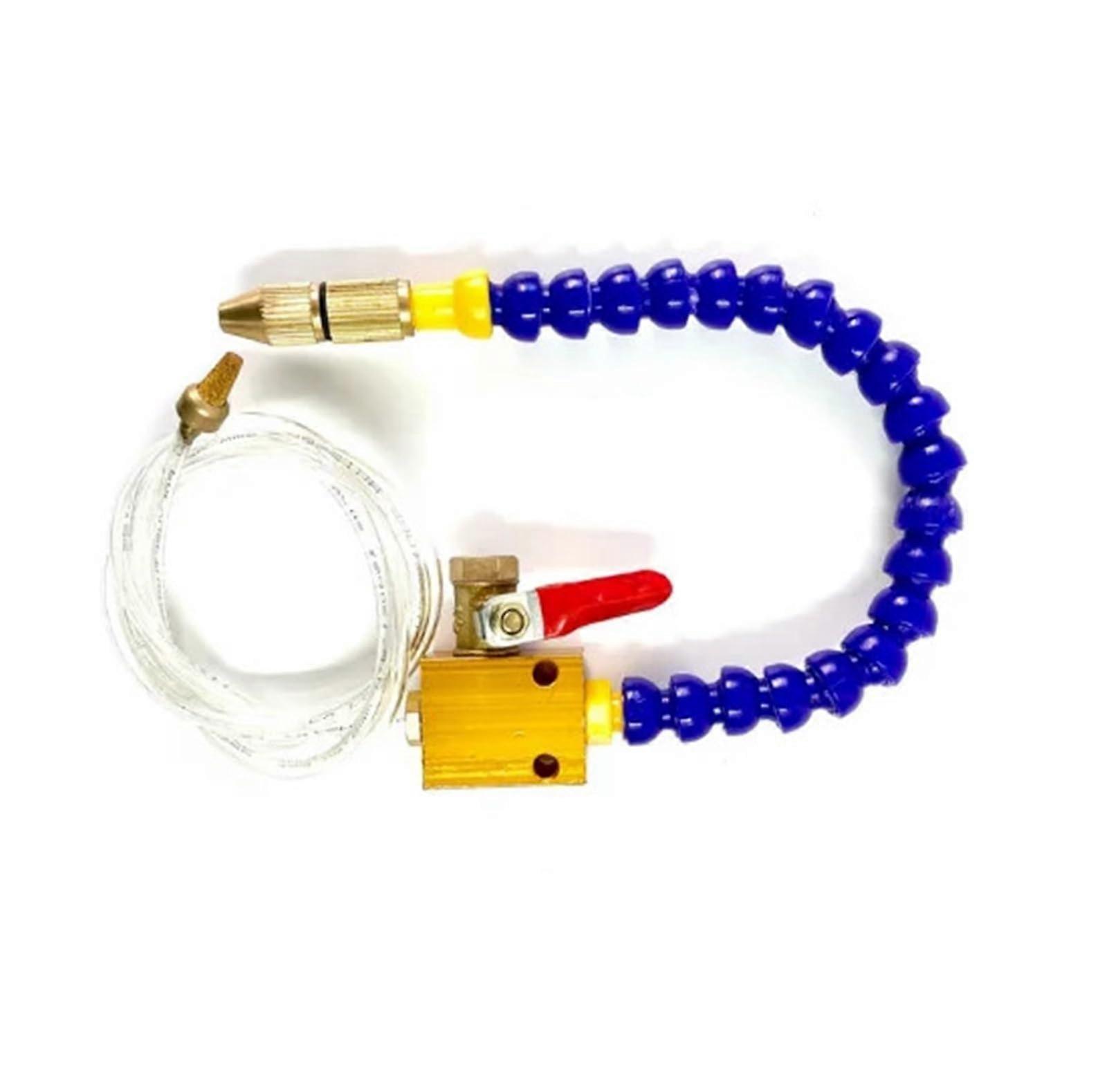 Cooling Sprayer Mist Coolant Lubrication Spray for 8mm Air Pipe CNC Lathe Milling Engraving Machine Tool(with Switch)