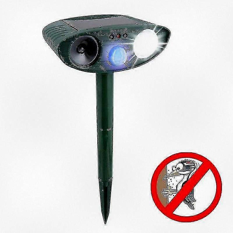 Woodpecker Deterrent Outdoor Ultrasonic Device - Effective Bird Repellent Solution in 2 Days