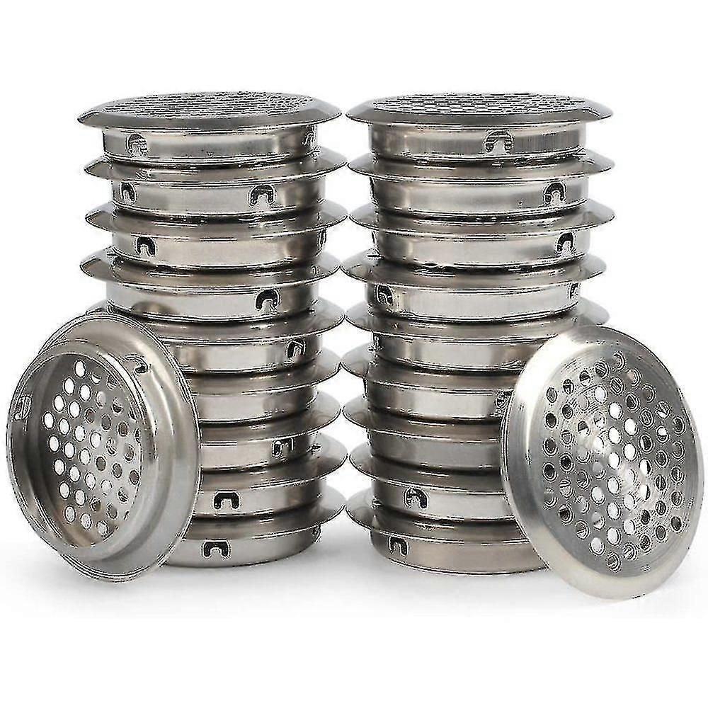50 stykker ventilasjonsgitter rustfritt stål ventilasjonshull