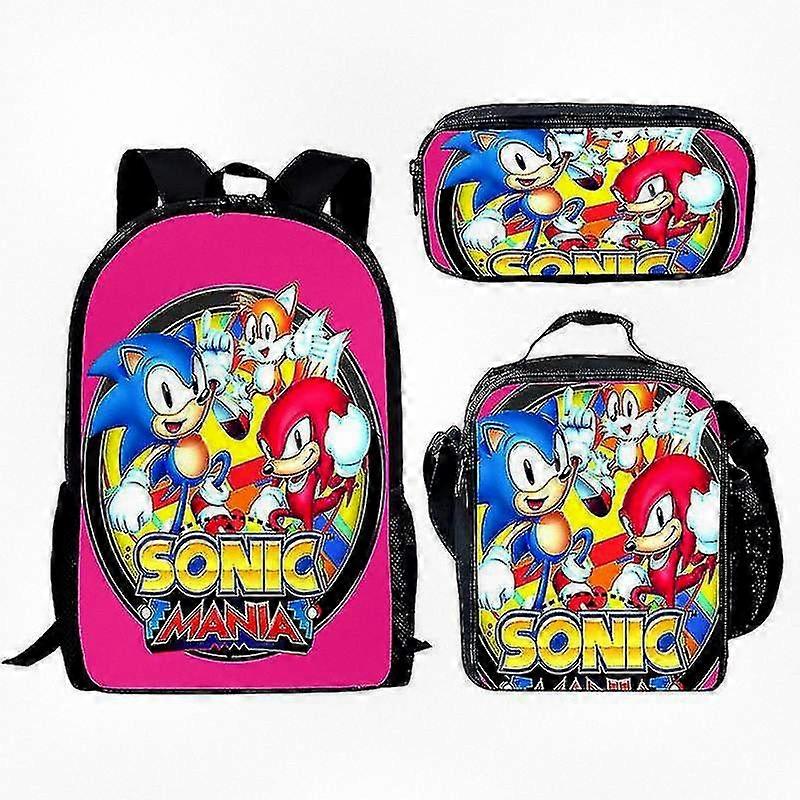 Three-Piece Backpack Set for Students - Stylish and Functional School Bag