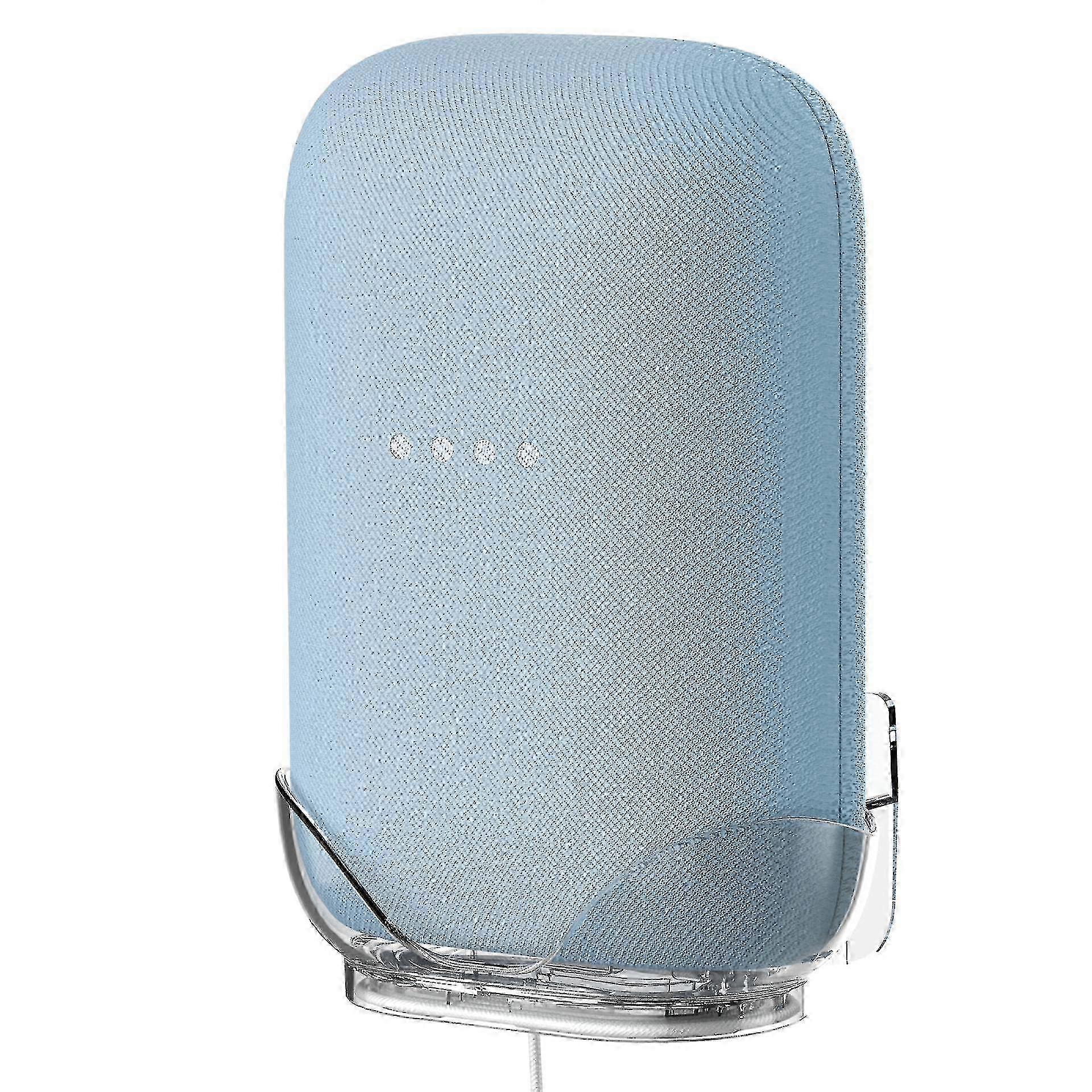 Google Nest Audio Wall-Mounted Stand with Integrated Cable Organizer and Speaker Shelf