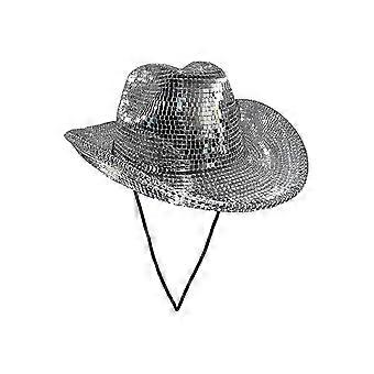 Disco Ball Cowboy Hat, Mirrored Ball Cowboy Hat, Bachelorette Bachelor Party Hat