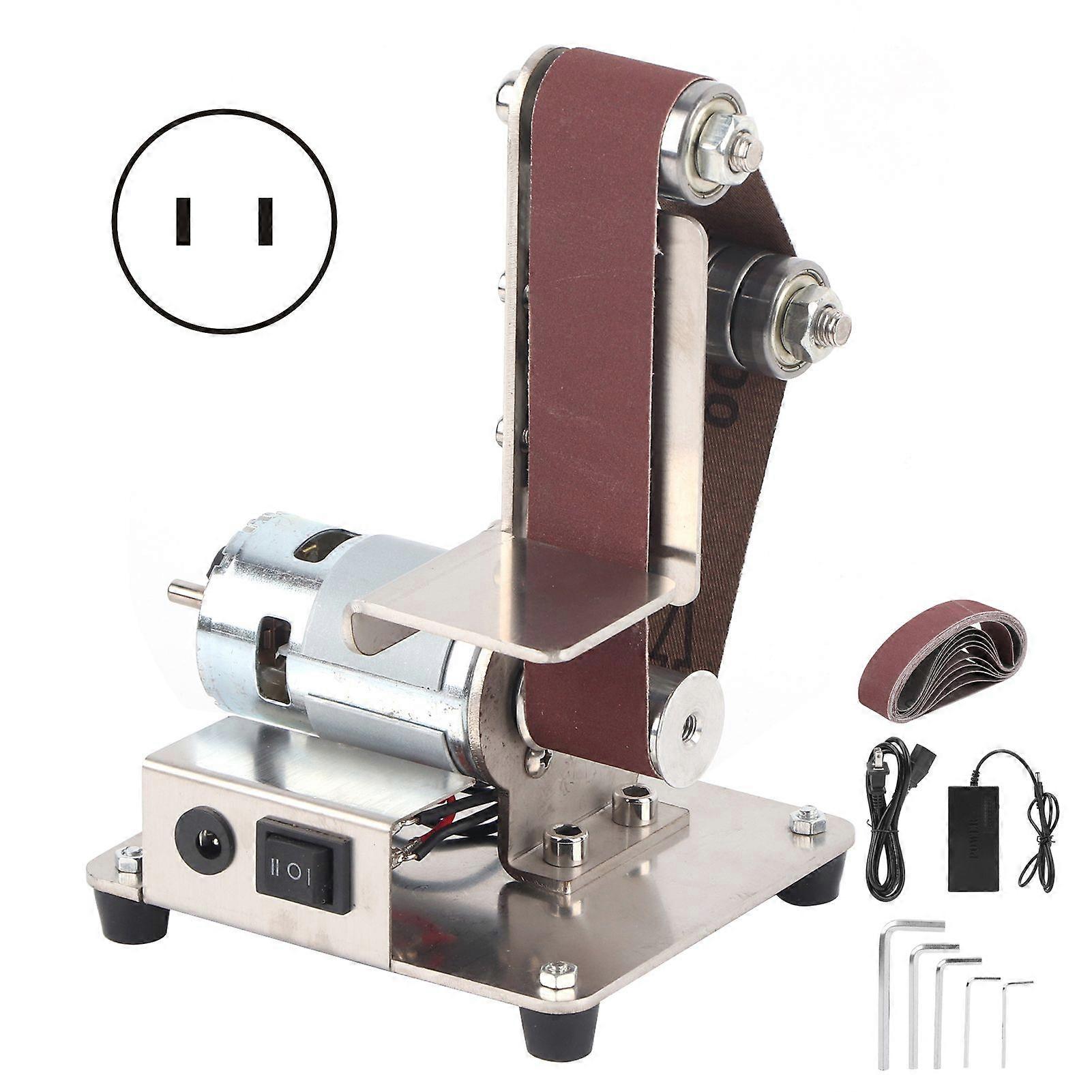 775 Multi-function Grinding Machine Mini Electric Belt Machine DIY Polishing Grinding Machine 110-240V US Plug