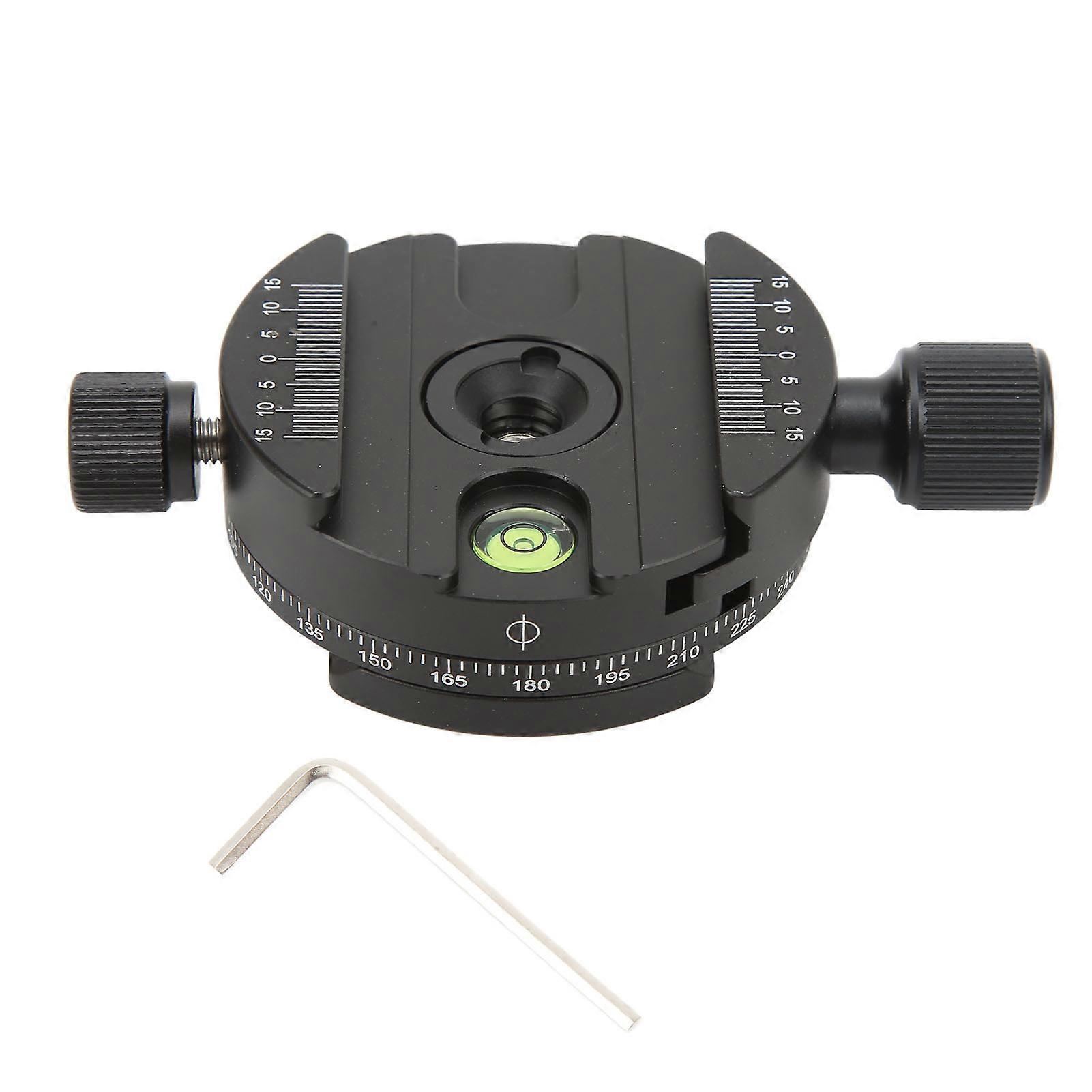 Camera Quick Release Plate Clamp Adapter Plate 360 Degree Panorama Rotation for Camera Tripod Head